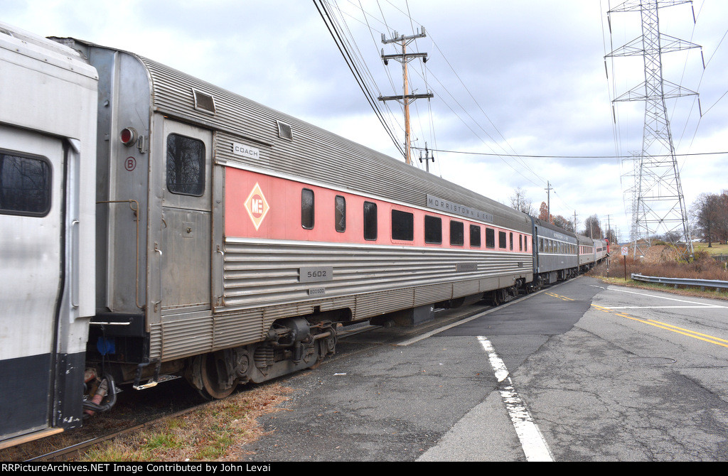 Whippany Railway Museum Polar Express Train crossing Ridgedale Avenue